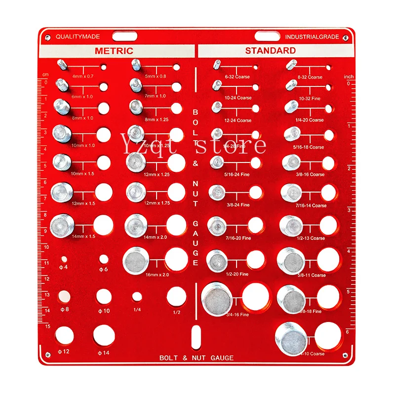 Screw Nut Bolt Thread Checker Gauge Gauge US Metric Imperial Thread Gauge Tool