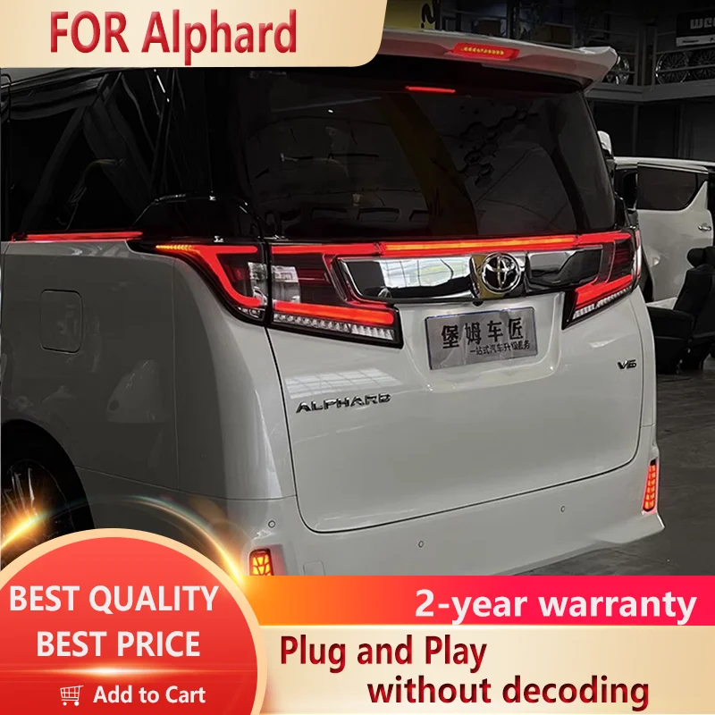 

Для Toyota Alphard Vellfire 2015-2018 годов модификация в сборе задних фонарей с динамическими задними фонарями для проточной воды