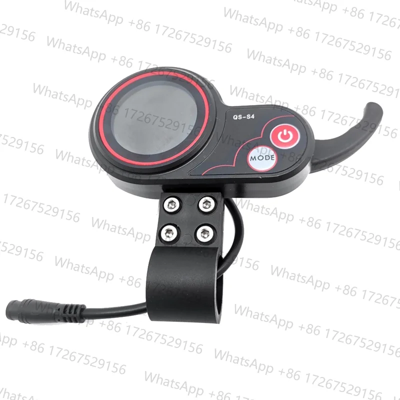 Trendy! QS-S4 48V-60V Thumb Throttle LCD Display Meter for Zero 8 9 10 8X 10X Electric Scooter 6PIN Display Accessories