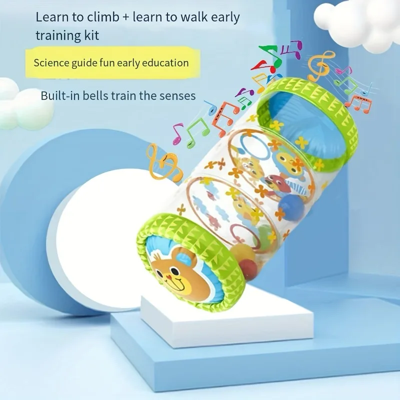 Baby Crawling Toys Inflatable PVC  Encourage Crawling Early Developing Baby Activities Use Tambourines and Balls to Roll