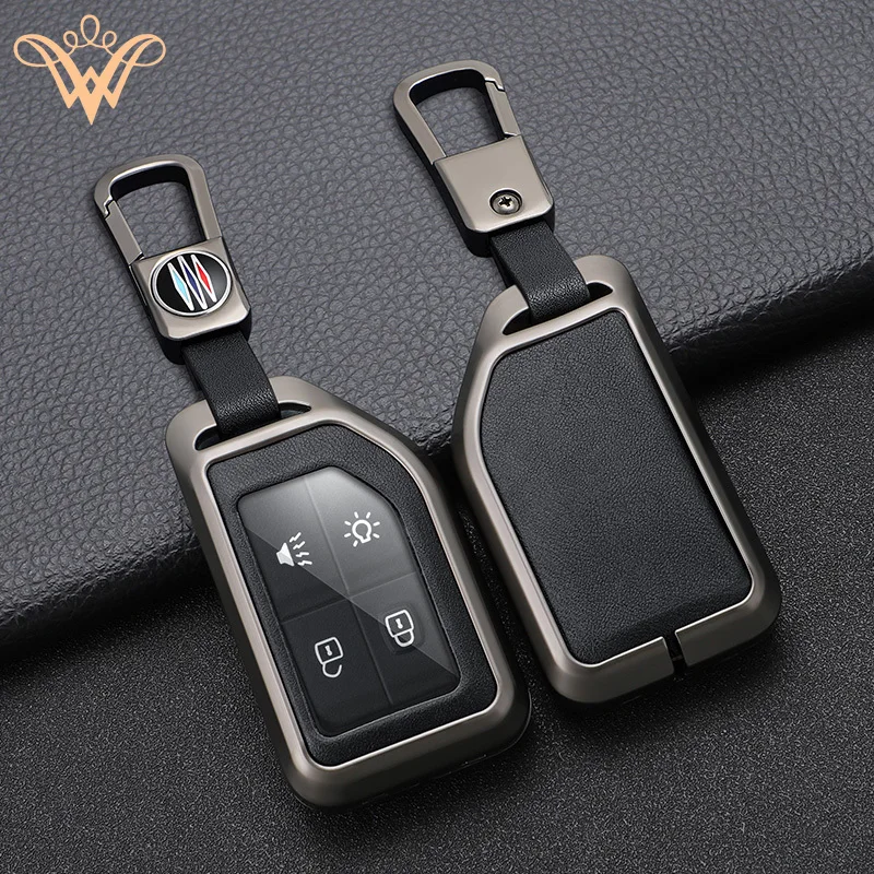 

2 4 Buttons Silicone Zinc Alloy Car Key Protection Case Cover Shell For Volvo FH16 CARGO 555 FM Heavy Truck Remote Key Case