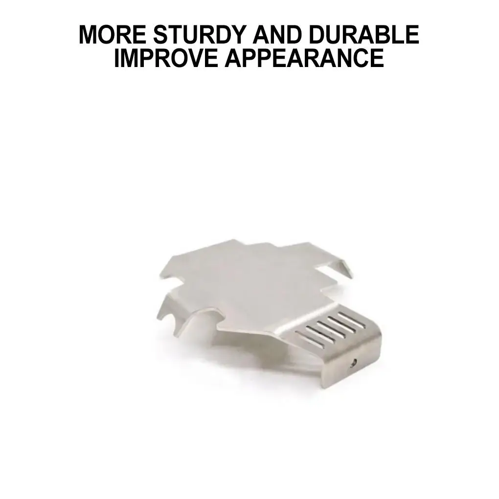 Steel 1/10 Rear Bumper For Axial SCX10 TRX4 TRX6 RC Car Part RC Car Accessories Replacement Parts RC Upgrade Part Silver