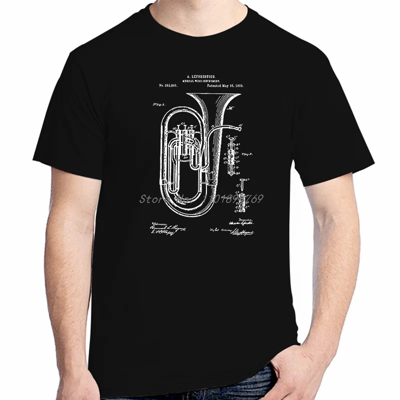 Camisetas de Tuba de concierto, Camiseta de algodón, regalo de jugador de Tuba, camiseta de director de banda de profesores de música Sousaphone, camisetas gráficas de moda