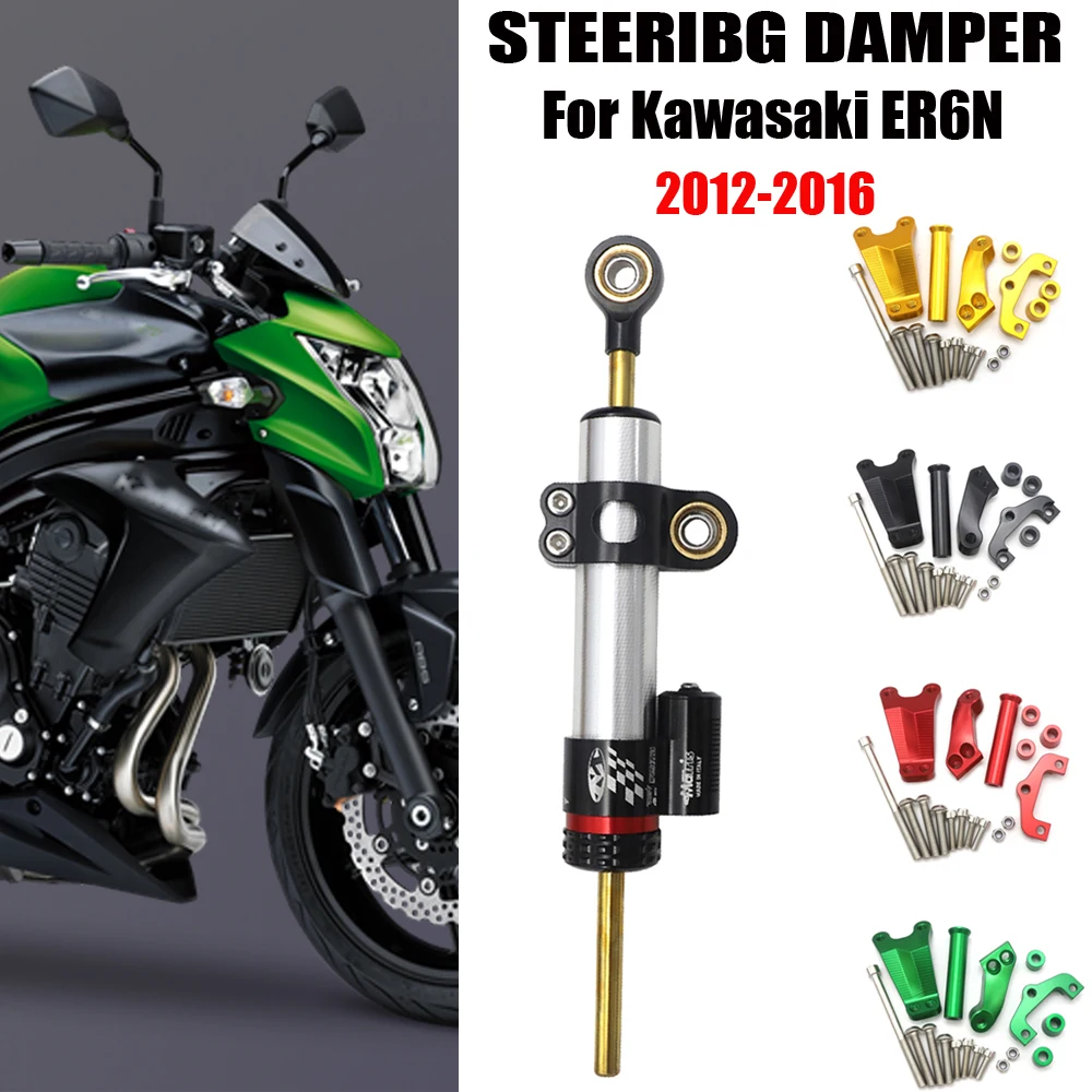 ER-6N Motorcycle Steering Stabilize Damper Bracket Mount CNC Motorbike For Kawasaki ER6N 2013 2014 2015