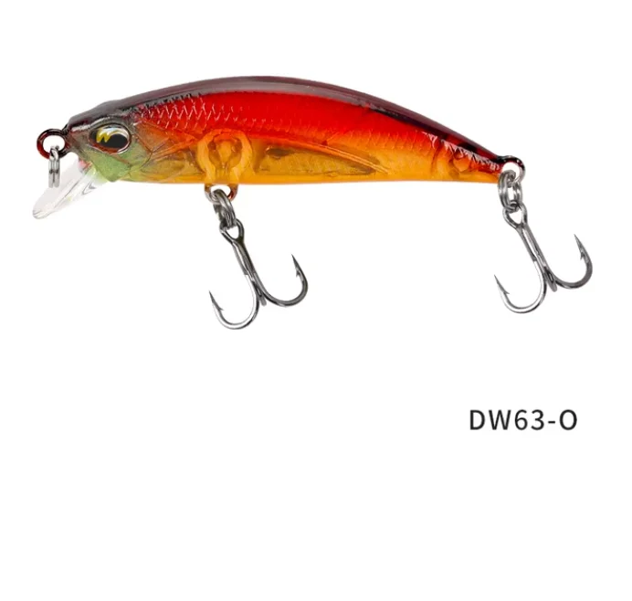 TSURINOYA 4PCS DW63 Sinking Minnow Mini Harde Lokken 50S 50mm 5g Kleine Kunstmatige Vissen Lokken wobblers Crankbait Forel Aas
