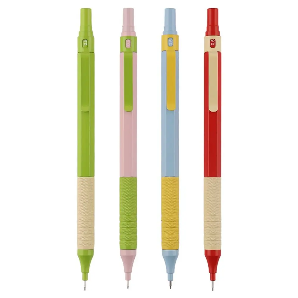 قلم رصاص ميكانيكي معدني منخفض الجاذبية أداة كتابة للرسم دفع قلم رصاص رسم كاريكاتير تصميم 0.5/0.7 مللي متر قلم كتابة #1