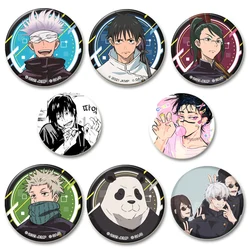 Anime Jujutsu Brooches Cartoon Figure Gojo Satoru Yuji Itadori Badge for Backpack Bandage Jewelry Accessories Gifts Pins