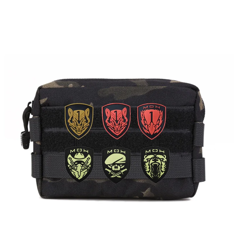 New Laser Cutting Medal of Honor IR Reflective CP Camouflage Magic Armband Glow-in-the-dark Army Fan Backpack Patches