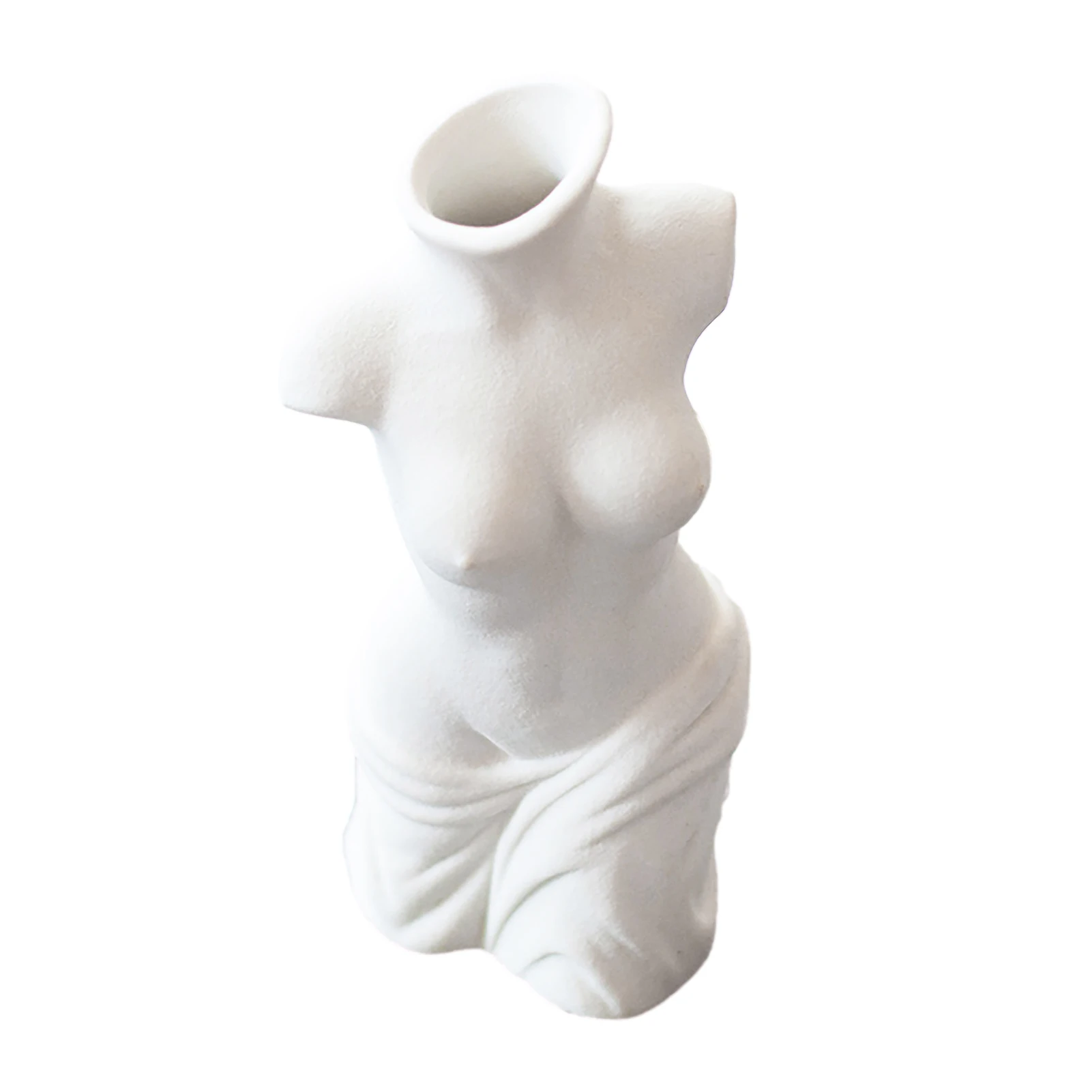 

Ceramic Bud Vase Decorative Female Body Vase Home Decor Vases Unique Mini Body Vase Female Form For Centerpieces White Flower