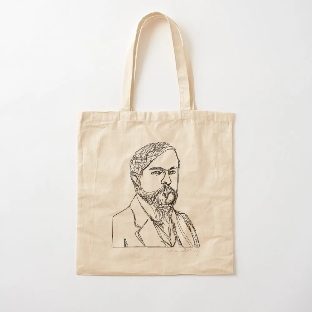 Debussy Sketch Tote Bag cute pouch bag shopping trolley bag canvas tote