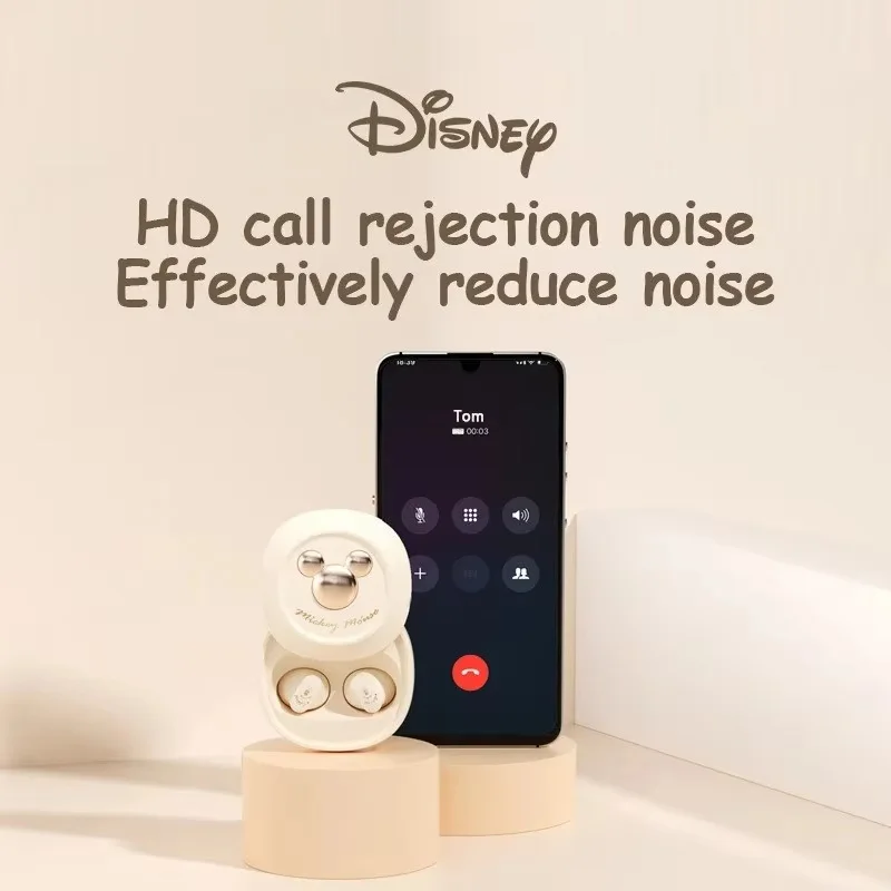 سماعات أذن ذات غطاء انزلاقي من اختيار ميكي ، صوت ستيريو HiFi ، لاسلكي ، بلوتوث ، سماعة رأس للاتصال ، تقليل الضوضاء ، HD