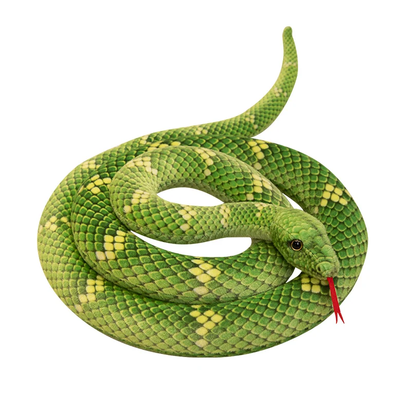70~280cm 6 Colors Snake Doll Plush Toy Stuffed Wild Animal Boa Cobra Long Pillow Plushie Peluche Decor Gift