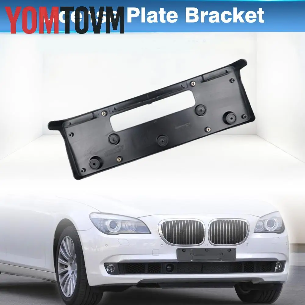Front Bumper License Plate Bracket Support Mount Frame For BMW 7 Series 730 740 745 750 760 F01 F02 F04 F01N F02N 51117187480