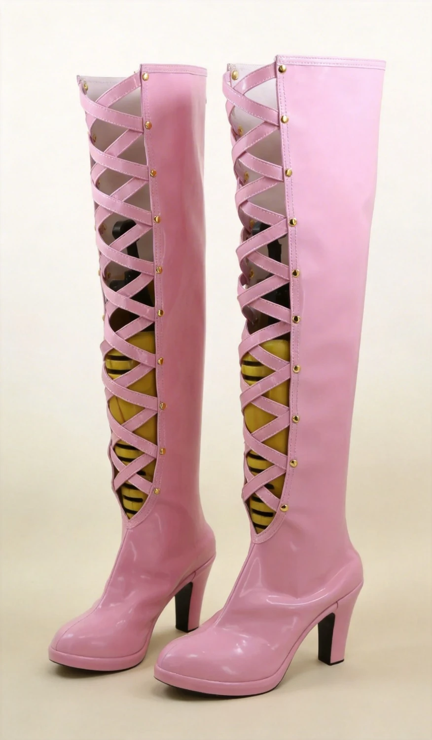 

Ботинки для косплея KDA Evelynn, розовые туфли на высоком каблуке Agony's Embrace, изготовленные на заказ, любой размер