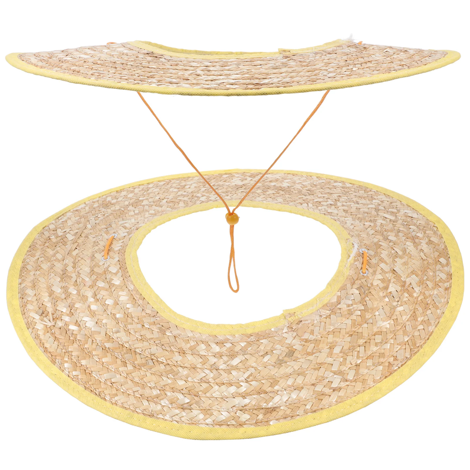 2 Pcs Sun Visor Sunshade for Hard Hat Work Shades Outdoor Straw Construction