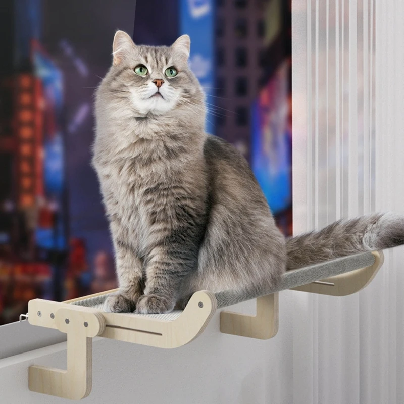 Pet Cat Hammock Window Space-saving Type Hanging Cat Bed Aerial Cat House Hammock Window Bed Sunny Window Accessories