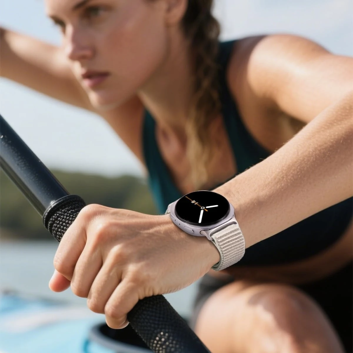 Cinturino in nylon per Samsung Galaxy Watch 8 44mm Bracciale di ricambio classico regolabile per Watch 8 Classic 44/40mm Accessori cinturino