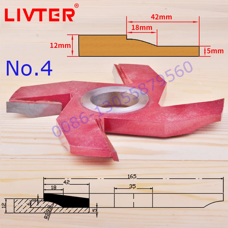 Panel Livter Pemotong Terangkat untuk Bingkai Pintu Kayu Pemotong Profil Brazing