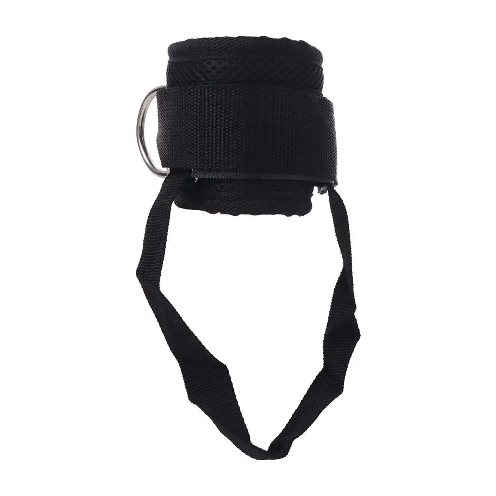 Buttocks Shaping Fitness Ankle Buckle with Foot Straps Adjustable Ankle Strap Leg Cuffs D-Ring Padded Leg Strength Trainer Gym