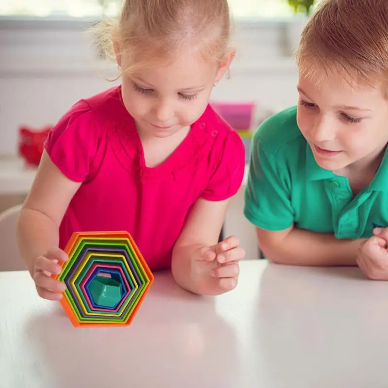 3D Magic Star Spiral Toy Creative And Funny Hexagon Sensory Toy Variety Magic Star Children's Educational Sensory Toys