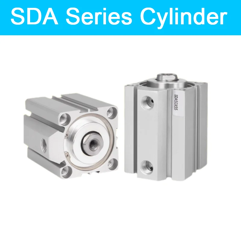 

Airtac type air pneumatic cylinder SDA thin cylinder SDA12/16/20/25/32/40/50/63/80 stroke 5-100mm