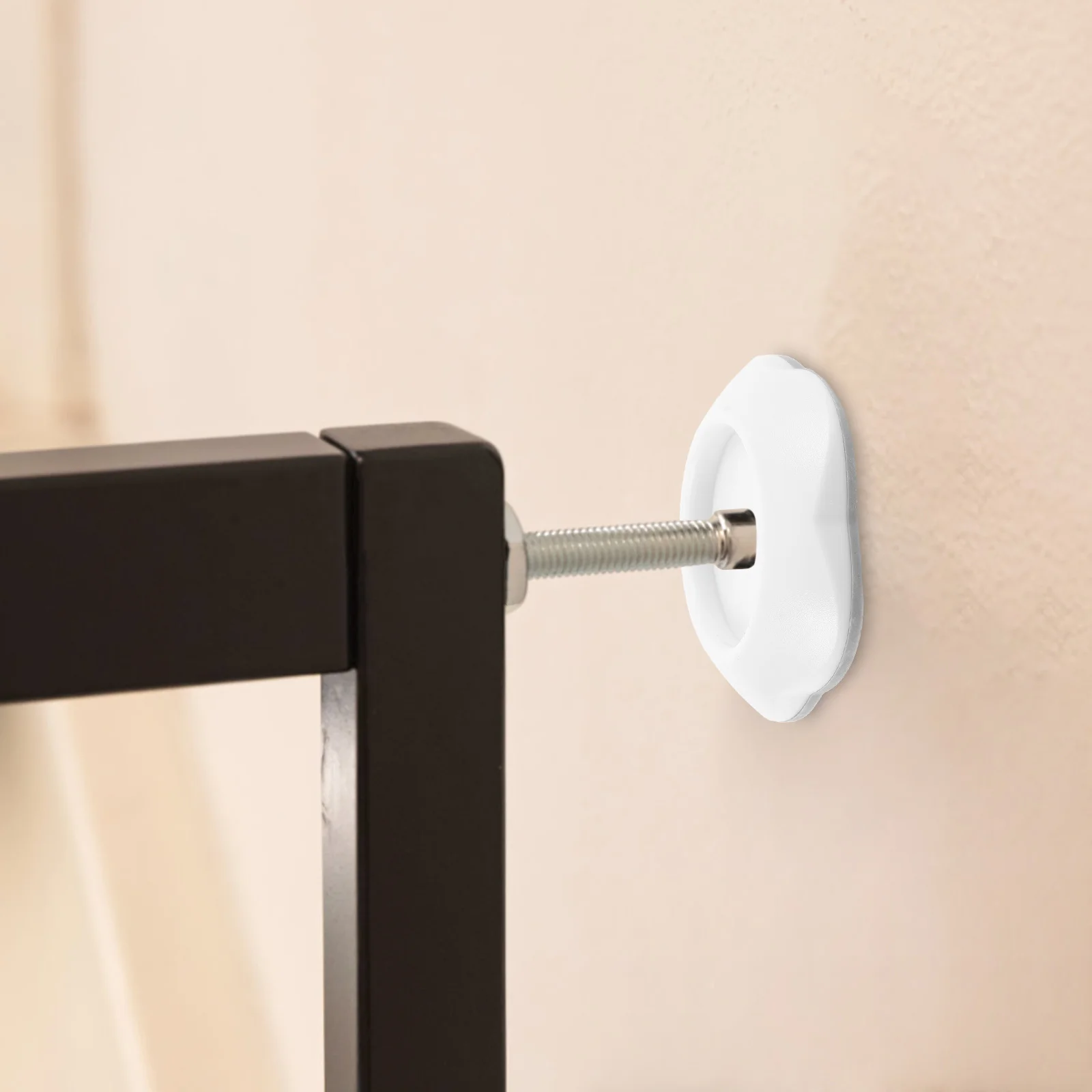 

Wall Pad Protector for Toddler Gate and Pet Barrier Non-Slip Plastic Wall Protection Guard for Stairs Doorway Safety Mounted