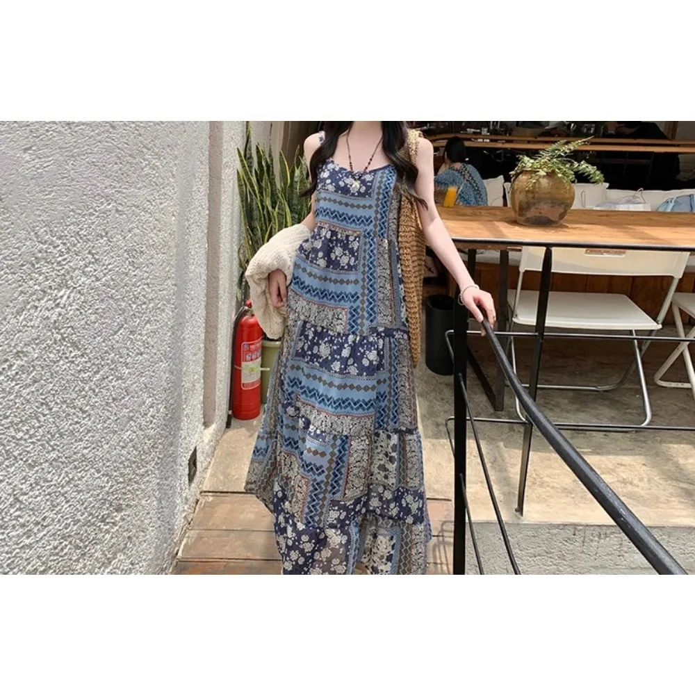 

Elegant Vintage Elegant chiffon print Slim Dresses Evening High Street Plus Size Clothing women clothing