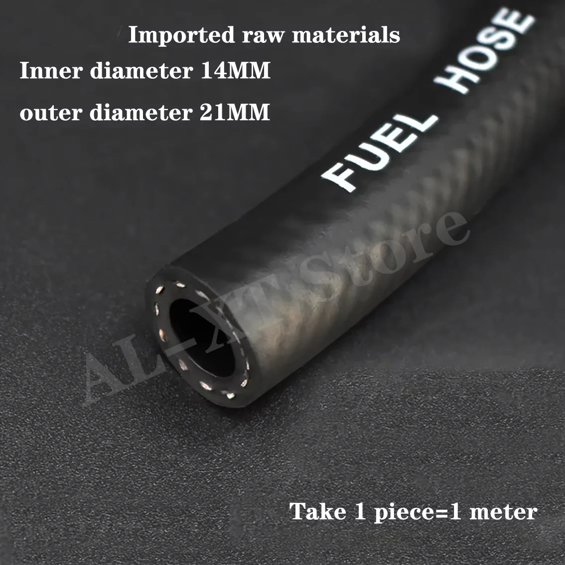 

4mm~25mm Hose Diesel Pipe Engine High-Pressure Fuel Pipe High-Temperature Resistant Oil Delivery Black Rubber Pipe
