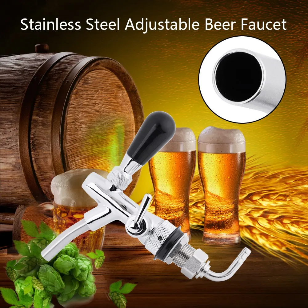 

Beer Tap Adjustable Beer Tap Beer Faucet /8 Beer Faucet Stainless Steel /8 Adjustable Beer Tap Faucet Draft Shank Home Bar