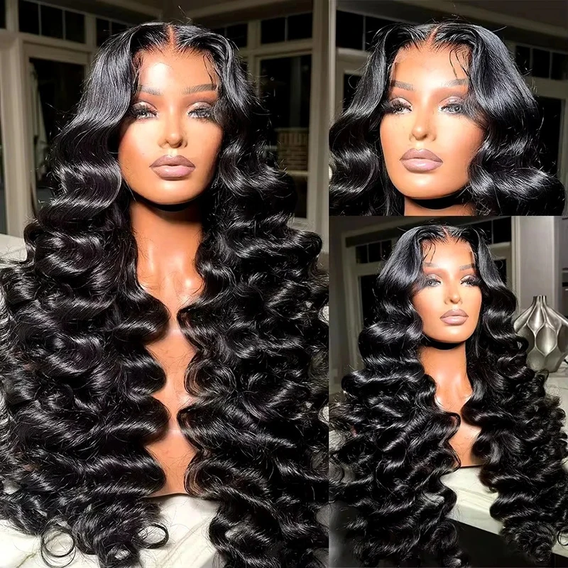 Clearance Sale Of Loose Wavy Wig, 13x6 High-Definition Lace Front Wigs For Hair, Suitable For Women's Wavy Synthetic Wigs