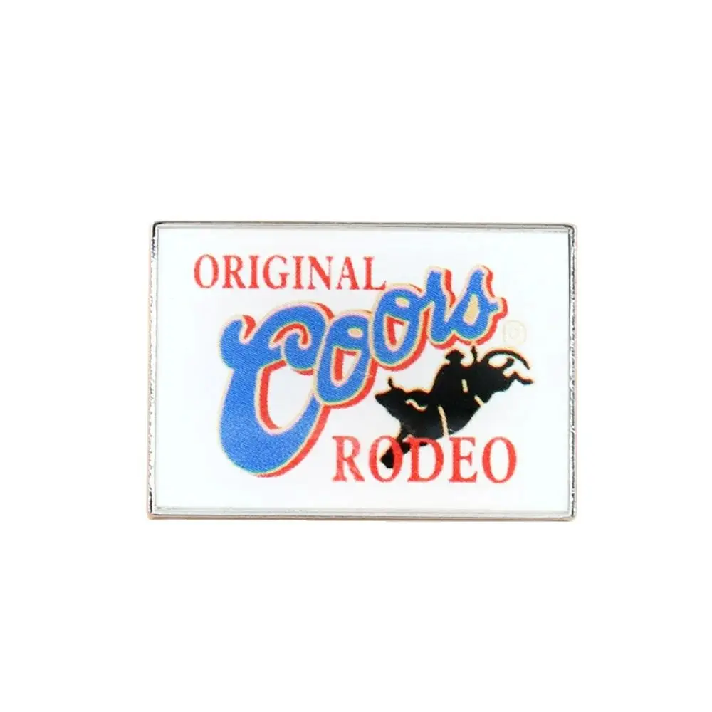 Original Coors Rodeo merican Breweries Company logo Metal Alloy Badge Lapel Pin