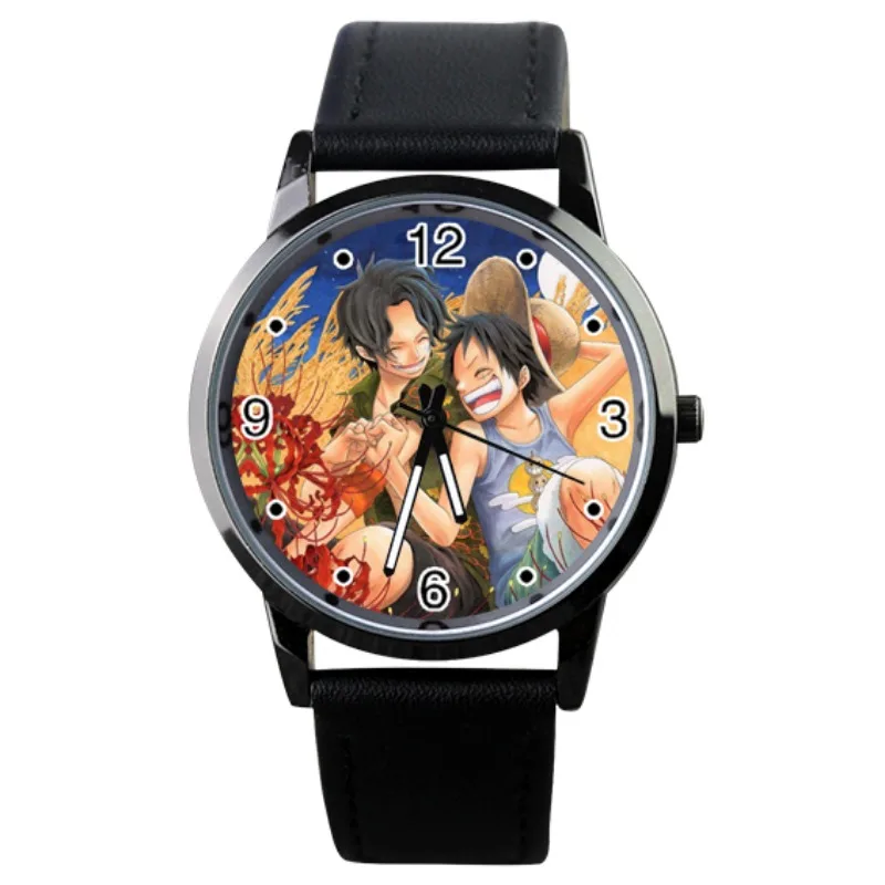 Nuovo stile Anime One Piece Rufy Ace Sabo Solon Shanzhina Mei Creativo Periferico Cartoon Orologio per il tempo libero Decorazione Forniture