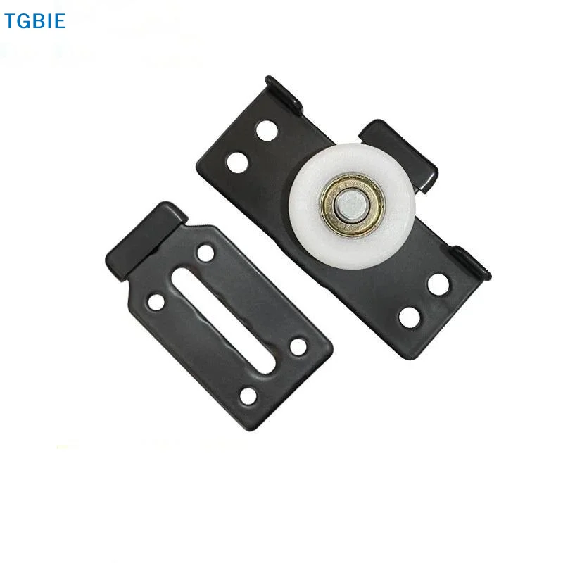 [TL]Heavy Duty Sliding Door Roller Smooth Nylon Wheel Sturdy Metal Bracket Silent Operation for Indoor Bedroom Sliding Door