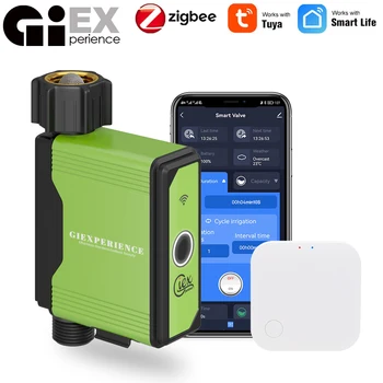 Wifi zigbee garten bewässerung timer smart sprinkler tropf bewässerungs system eingebauter wasser durchfluss rekorder controller tuya