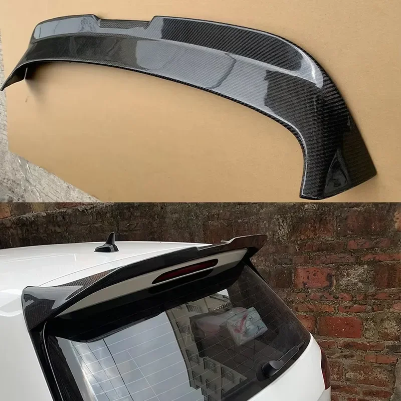

For Volkswagen VW Golf 6 MK6 GTI R20 2010-2013 Carbon Fiber spoiler Tail fins Car Rear Trunk Spoiler Lip Wing Upgrade body kit