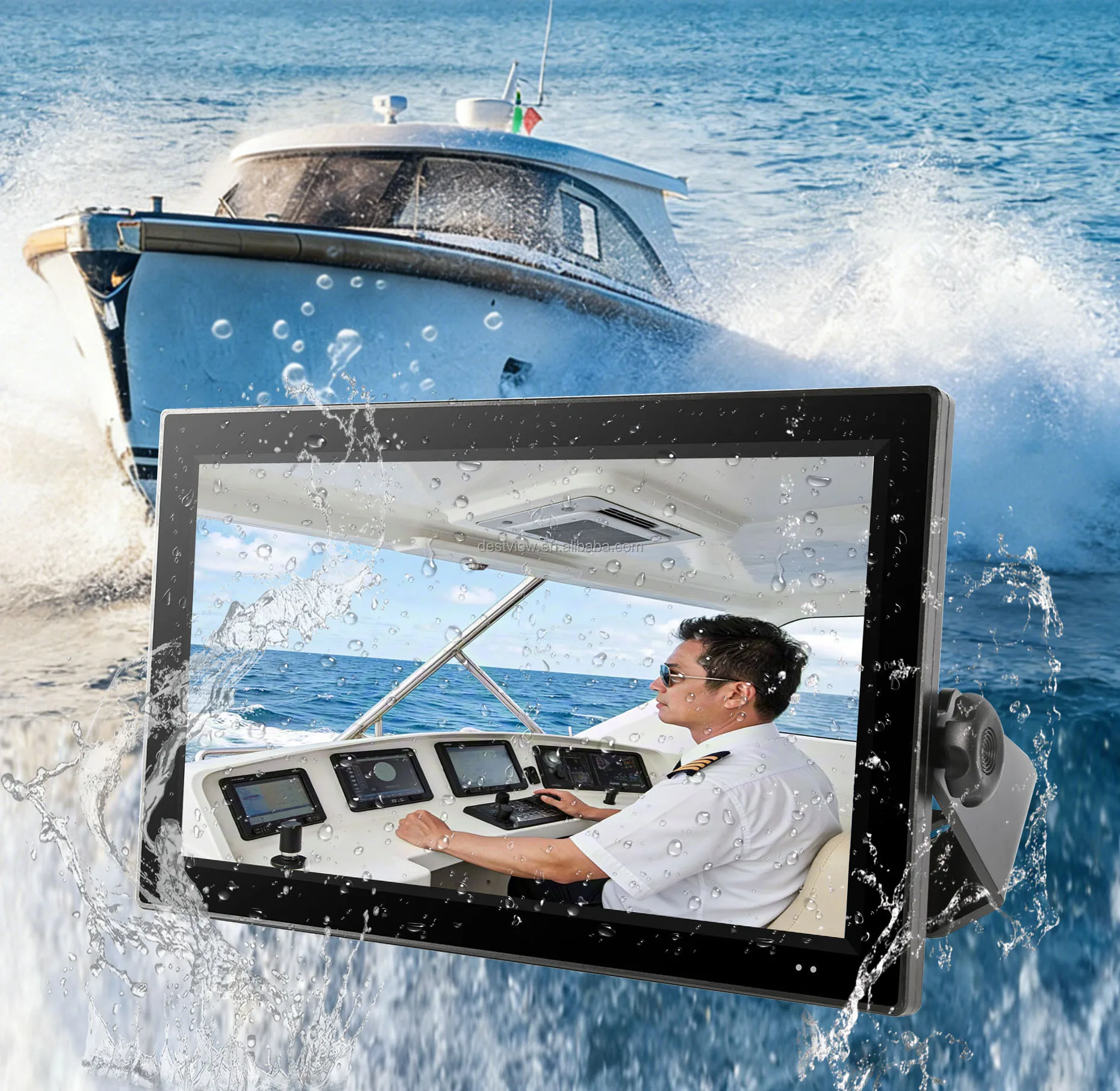 Marine Display Ship Monitor Industrial Display Marine Monitor Ip67 Touch Screen Lcd Monitor