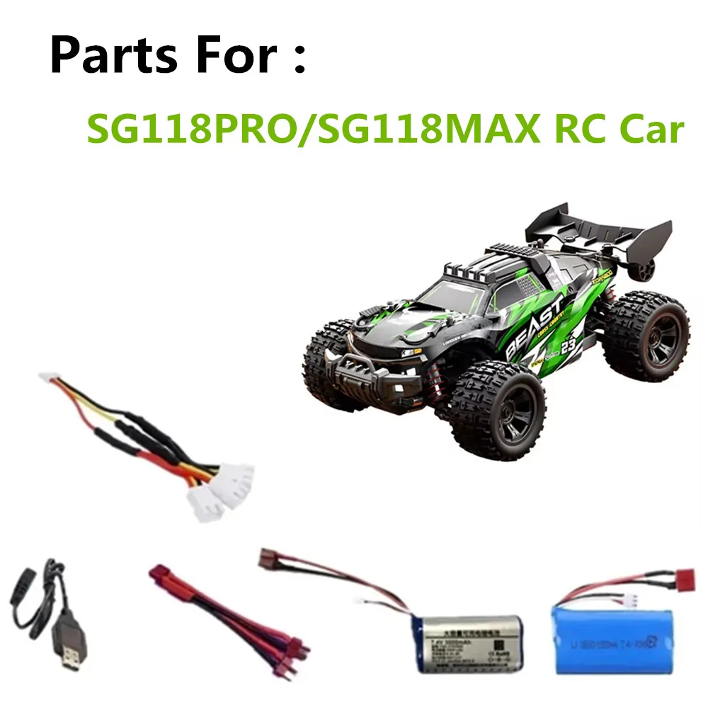 

SG118PRO RC Cars Parts SG118MAX Battery 7.4V 1500mAh /3000mAh/ 3 in 1 line / Battery Suitable For: SG118PRO SG118MAX Car