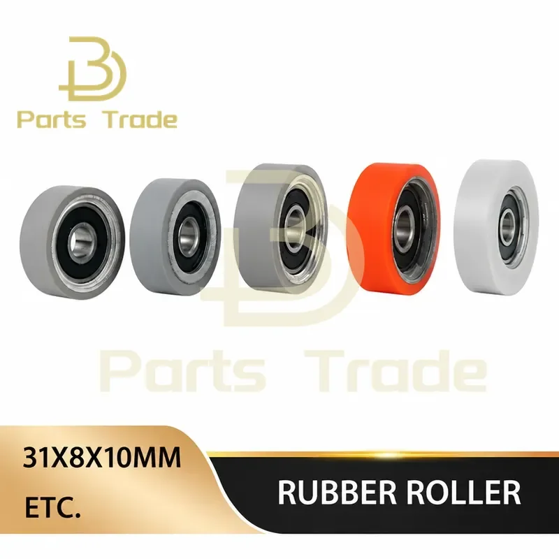 2Pcs Durable Snipping Roller Rubber Copying Wheel for Homag Biesse Nanxing KDT Edge Banding Machine