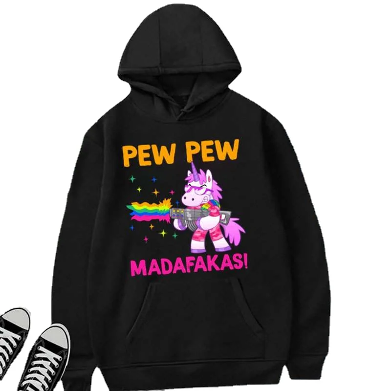 Hot Pew Pew M-Madafakaes Style Hoodies Pullover Women Printed Casual Outdoor Pocket Long Sleeve Hooded Hip Hop Coats Sweatshirts