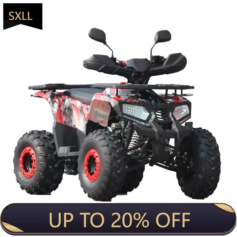 

SXLL Low MOQ Single cylinder 4-stroke engine semi-automatic clutch electric start 4x4 four-wheel ATV 125cc