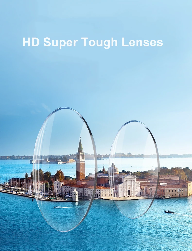 4-fach MR-8 Superrobuste Anti-Blaulicht-Optikgläser 1.56 1.61 1.74 Ultradünne Glas-Kurzsichtigkeits-Lesebrillengläser UV400 – Detail 7
