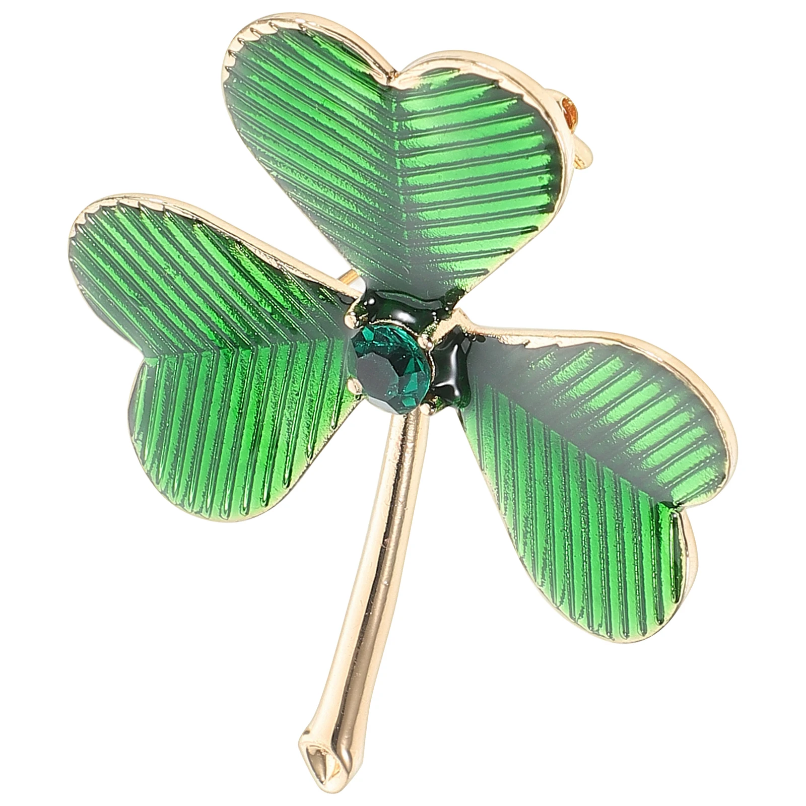 

Clover Brooch Shamrock Lapel Pins for Men Women Alloy Suit Hat Dress Scarf Jewelry Patrick's Day Fashion Accessory Gift