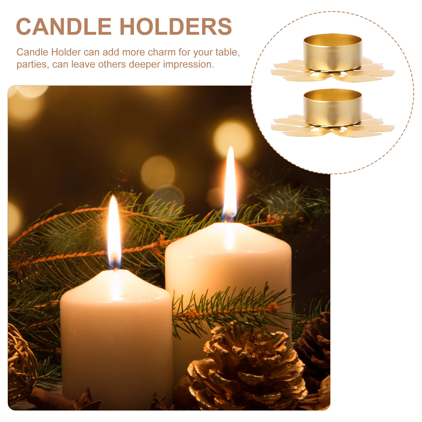 

2pcs Metal Holders Monstera Leaf Tealight Holder For Table Desktop Decor Wedding Home Decoration