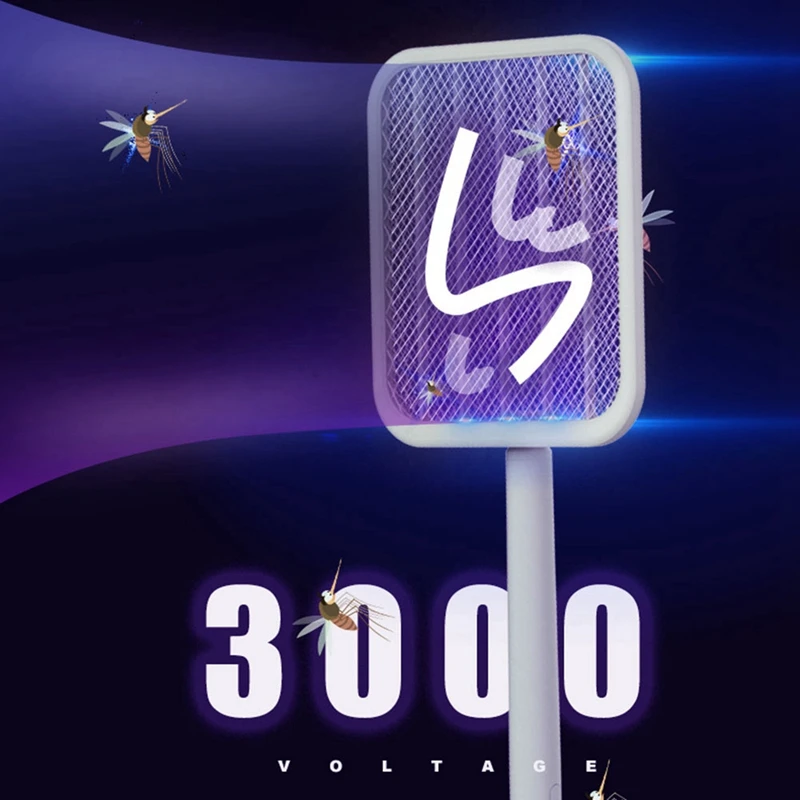 مبطنة البعوض الكهربائية القابلة للطي ، يمكن صد البعوض ومحشة الطيران ، بطارية ليثيوم قابلة للطي ، قاعدة شحن USB ، أفضل المبيعات