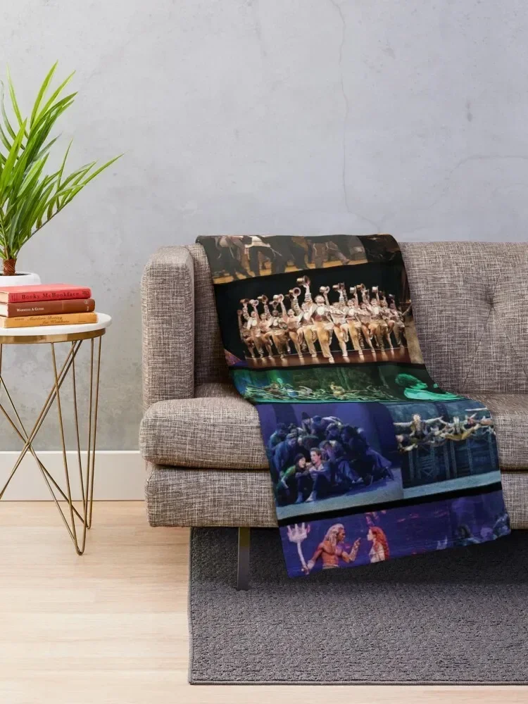 Rainbow Collage of Broadway Sows Throw Blanket sofa bed Decorative Sofa Soft Plush Plaid Blankets