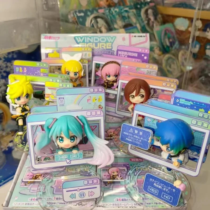 Anime Hatsune Miku Blind Box Window Mini Figure Series Kaito Meiko Figures Boxed Egg Trendy Model Tabletop Ornaments Dolls Toys