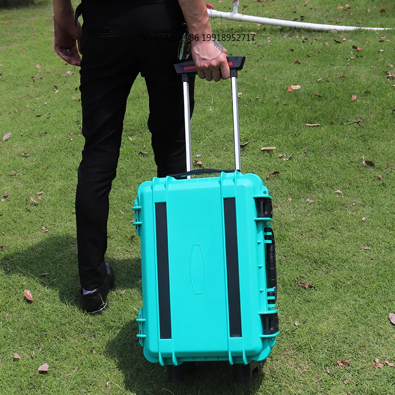 Multifunctional Plastic Storage Box Pull Rod Tool Box Equipment Instrument Tool Case Organizer Camera Safety Box Waterproof