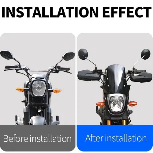 Imagen 2 del producto Accesorios ABS para motocicleta, Deflector de viento, parabrisas, cortavientos para Honda DREAMWING Navi110 NAVI 110 Mini bicicleta de plástico