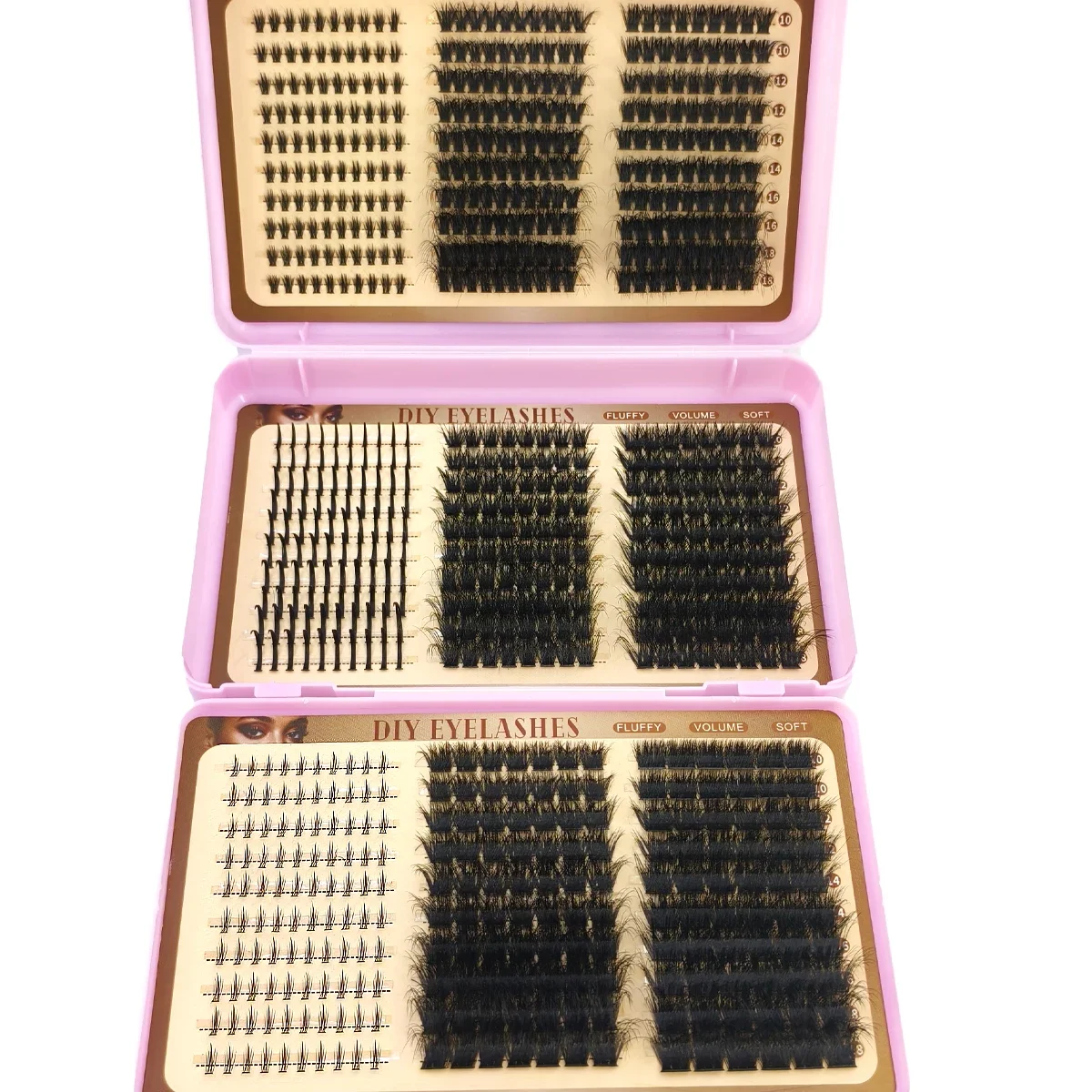 DIY Wimpernbuch Wimpernbüschel 90 Reihen 780 Fächer 10-18 mm Untere Spitze 10-200 Stück Manga-Set Wimpernverlängerungen Einzelwimpern Großhandel – Detail 6