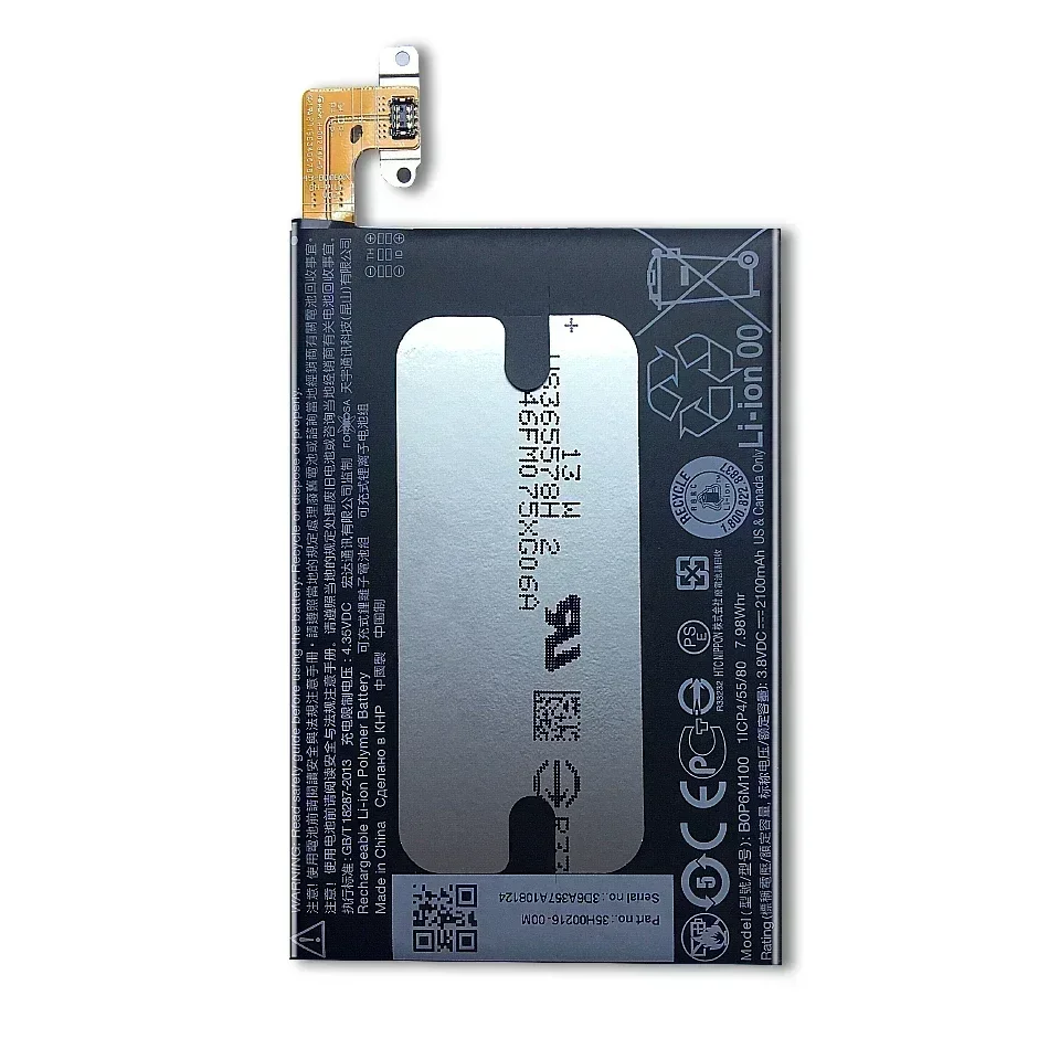 Vervanging van mobiele telefoonbatterij voor HTC One Mini 2, M8 Mini-batterij, 2100mAh, BOP6M100 met trackcode
